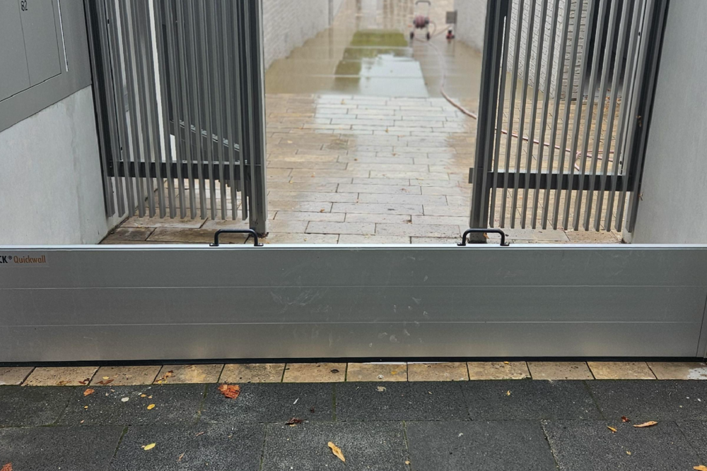 Mobiler Hochwasserschutz in Kirchheim unter Teck