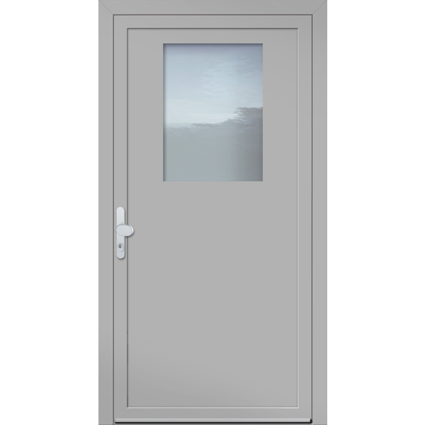 Nebeneingangstüren aus Aluminium Weißaluminium