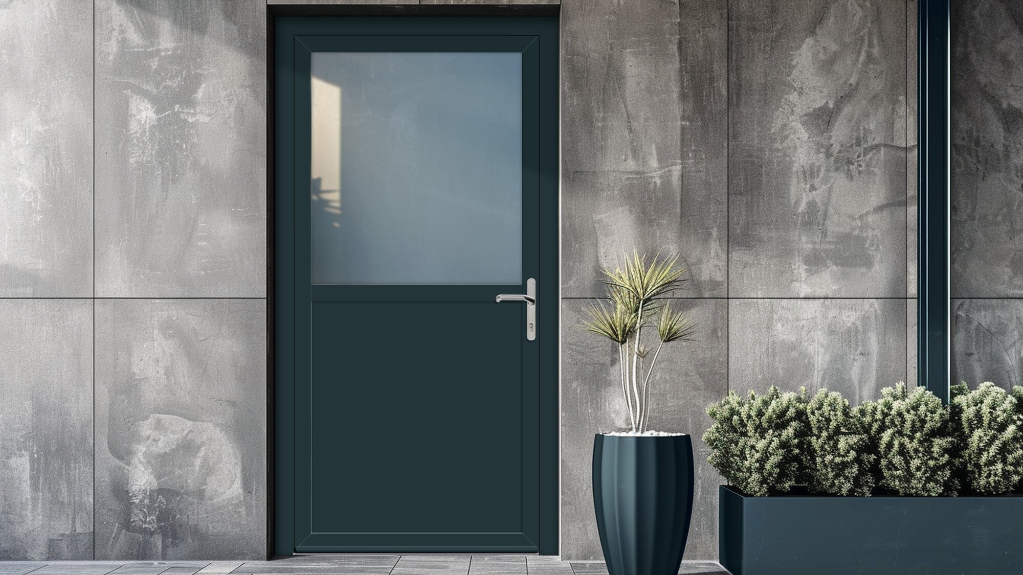 Nebeneingangstüre aus Aluminium 