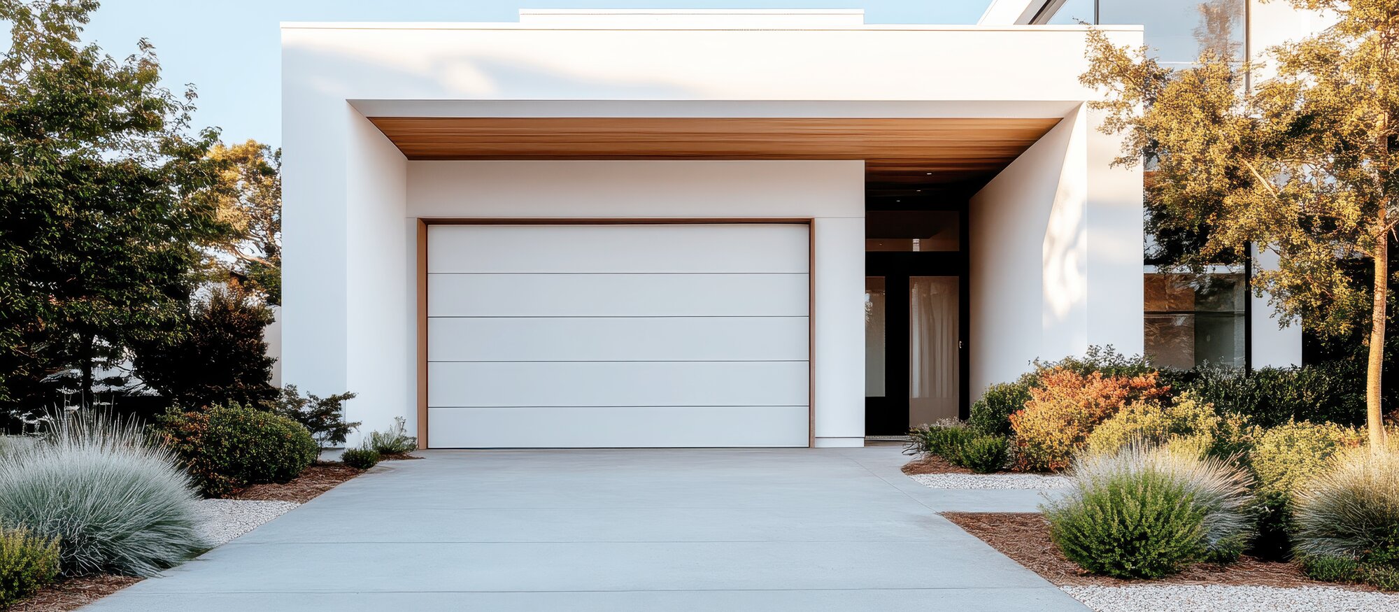 Garagentor und Haustür