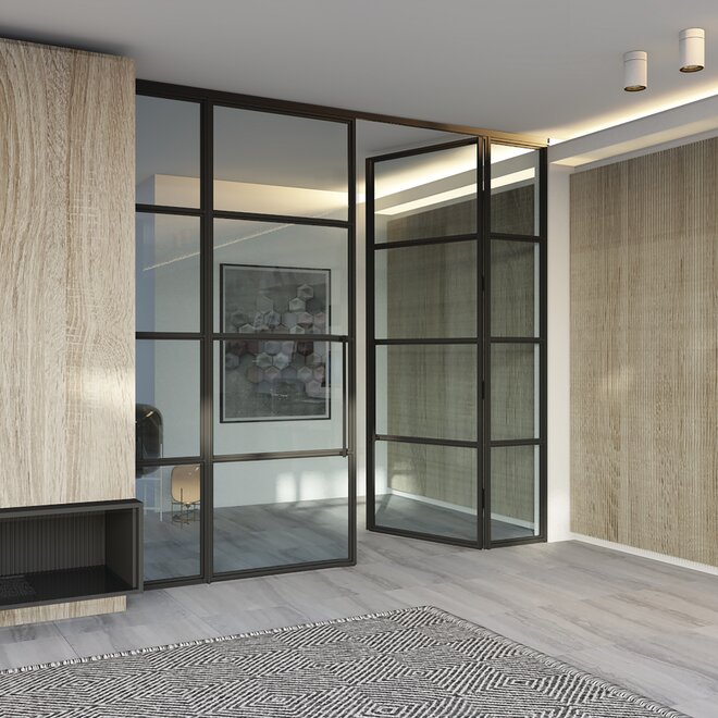 Lofttür aus Aluminium