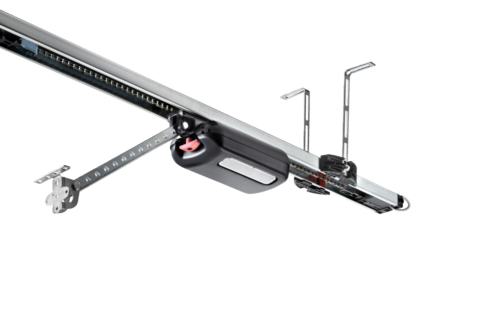 SOMMER Garagentorantrieb mit Führungsschiene und laufendem Motor für leisen, wartungsfreien Torlauf