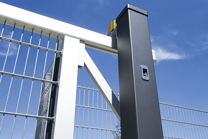 Finger scan on sliding gate