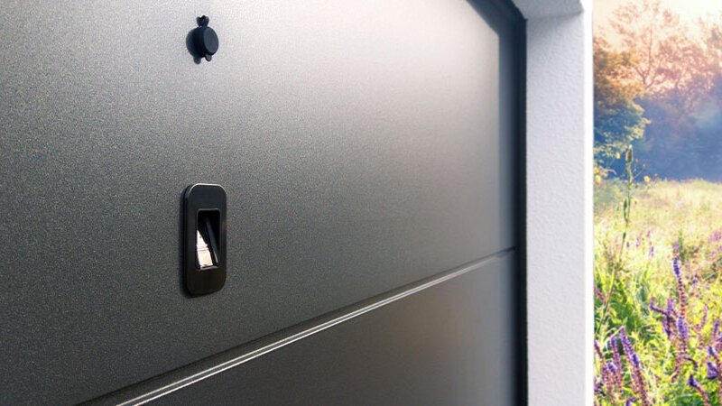 Garage door with finger scanner ENTRAsys+